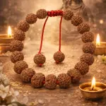 4 Mukhi Indonesian Rudraksha Bracelet (27 Beads) – Natural Brahma Bead for Knowledge & Communication