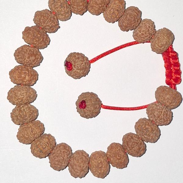 7 Mukhi Indonesian Rudraksha Bracelet (27 Beads, 8–10mm) with X-Ray Certificate – Original & Certified