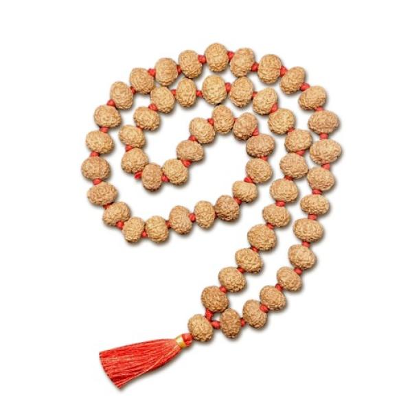 7 Mukhi Indonesian Rudraksha Mala 54 Beads (13mm-14mm)