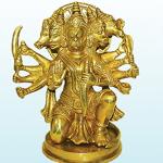 Panchmukhi Hanuman Idol In Brass