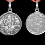 MahaLaxmi Yantra Pendant In Pure Silver