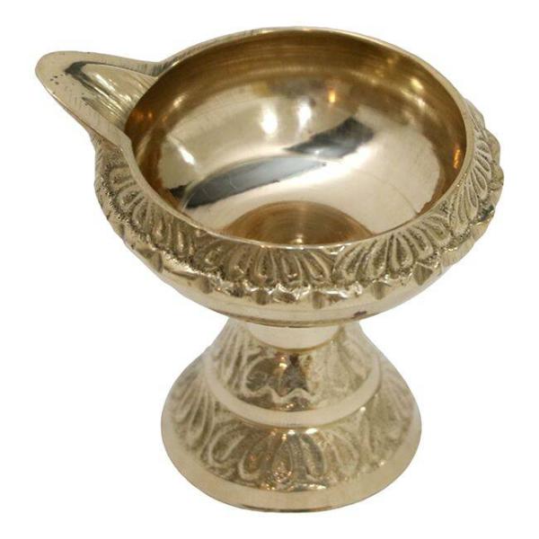 Standing Kuber Diya In Brass