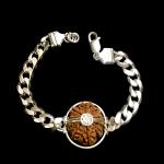 10 Mukhi Nepal Rudraksha In Pure Silver Bracelet
