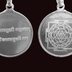 Baglamukhi Yantra Pendant In Pure Silver