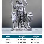 Ardhanarishvara Idol In Pure 925 Silver