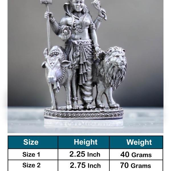 Ardhanarishvara Idol In Pure 925 Silver