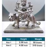 Ambe Mata Idol In Pure 925 Silver