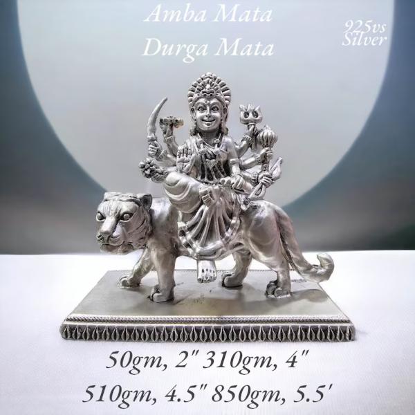 Ambe Mata Idol In Pure 925 Silver