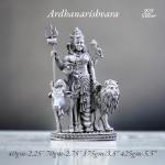 Ardhanarishvara Idol In Pure 925 Silver