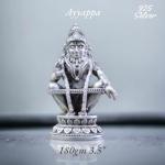 Lord Ayyappa Idol In Pure 925 Silver