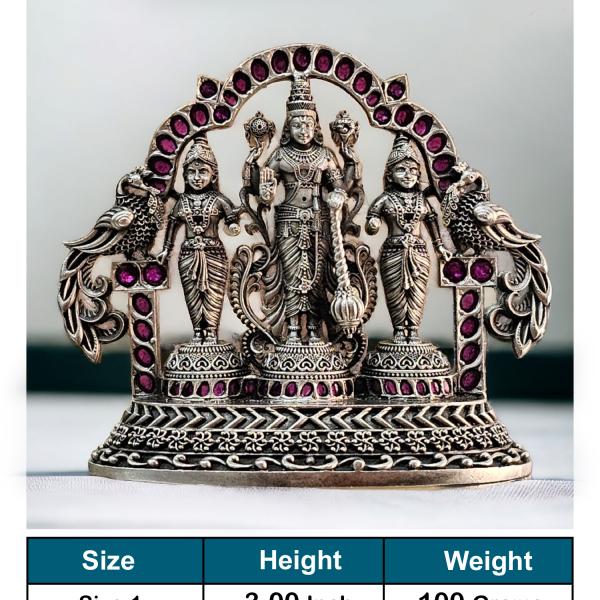 Balaji Idol In Pure 925 Silver (1)