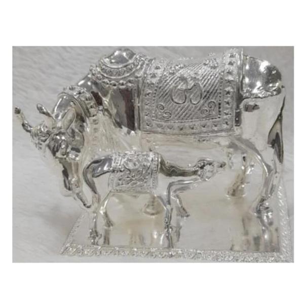 Cow With Calf In Pure 925 Silver (2)