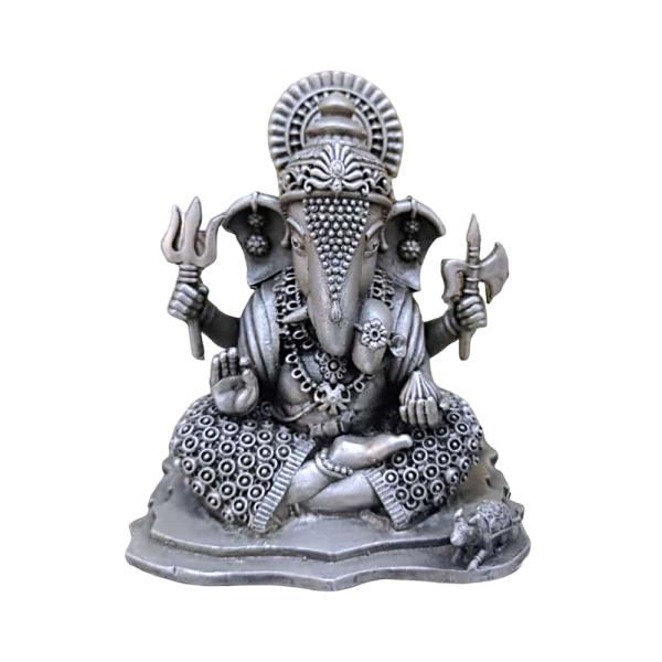 Shreemant Dagdusheth Halwai Ganesh Idol In Pure 925 Silver