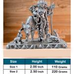 Dattatreya Idol In Pure 925 Silver