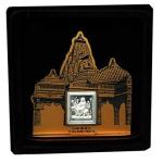Ambe Mata Wooden Frame With Pure Silver Coin Of 7 Grams