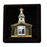 Jesus God Wooden Frame With Pure Silver Coin Of 7 Grams