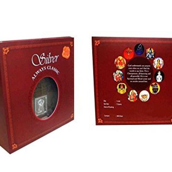 Jesus God Wooden Frame With Pure Silver Coin Of 7 Grams