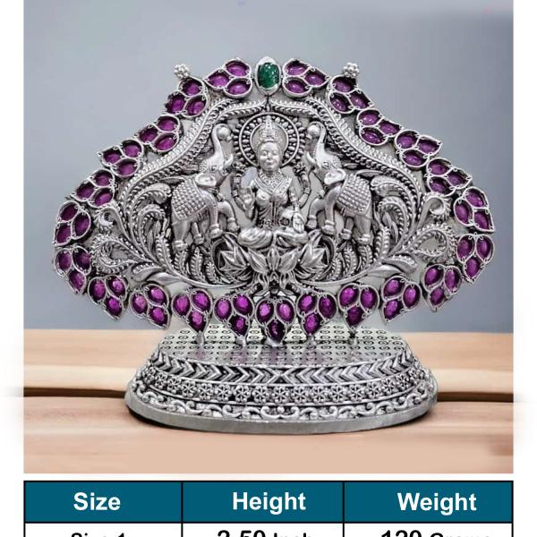 GajaLaxmi Idol In Pure 925 Silver