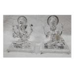 Ganesh Laxmi Idol In Pure 925 Silver (12)
