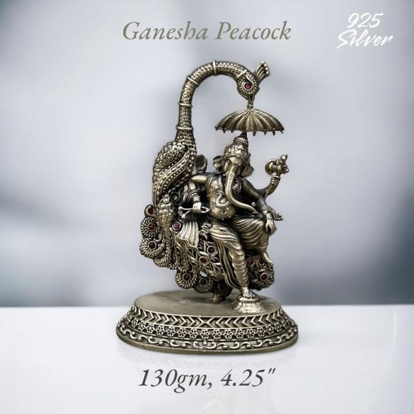 Ganesh Idol In Pure 925 Silver (4)