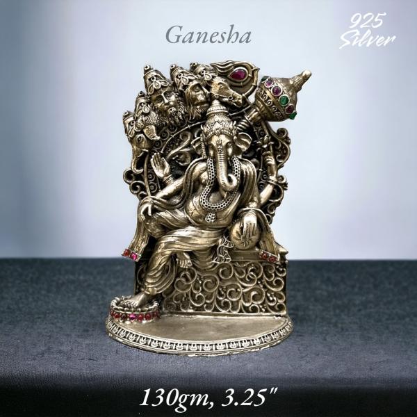 Ganesh Idol In Pure 925 Silver (7)