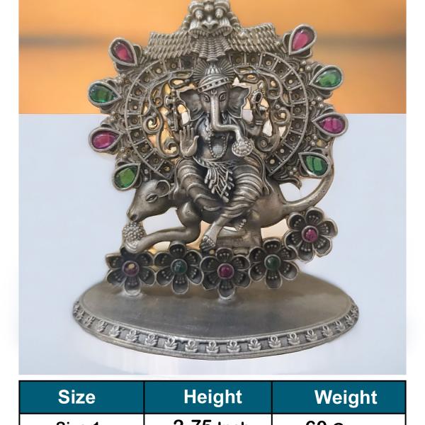 Ganesh Idol In Pure 925 Silver