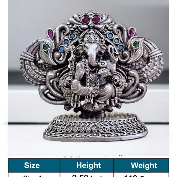 Ganesh Idol In Pure 925 Silver (5)