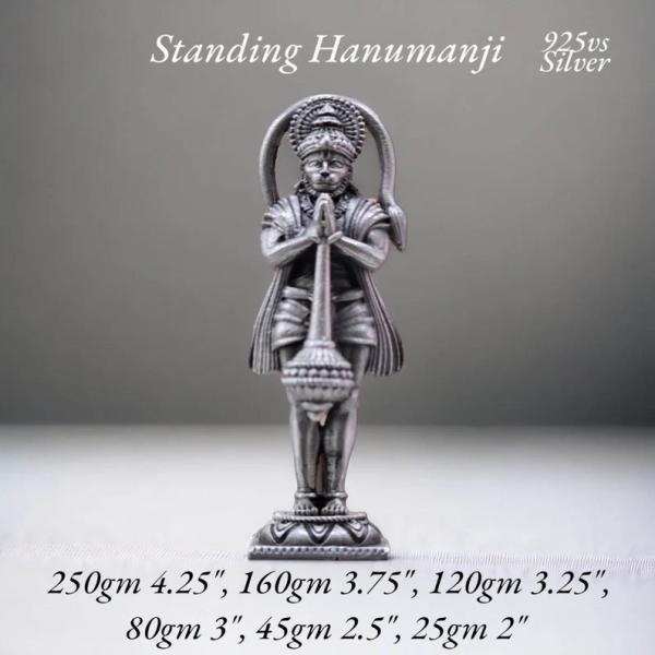 Hanuman Idol In Pure 925 Silver (3)