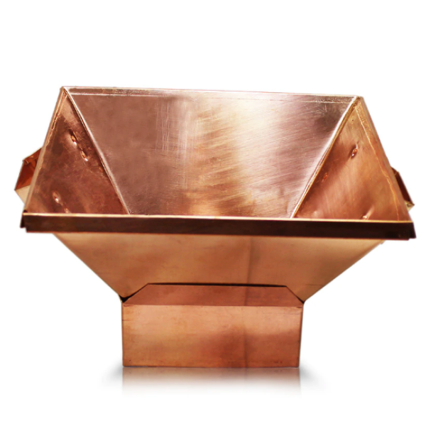 Havan Kundh In Copper With Base Medium