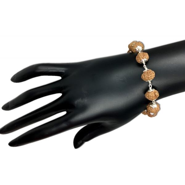 9 Mukhi Indonesian Silver Adjustable Bracelet