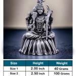 Kamakshi Devi Idol In Pure 925 Silver