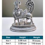 Kamdhenu Statue In Pure 925 Silver