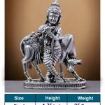 Shree Krishna Idol In Pure 925 Silver (5)