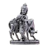 Shree Krishna Idol In Pure 925 Silver (5)