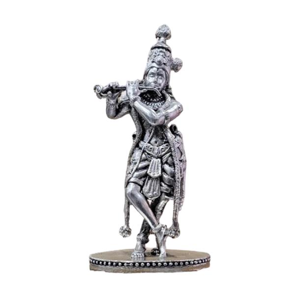 Shree Krishna Idol In Pure 925 Silver (3)