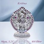 Shree Krishna Idol In Pure 925 Silver (1)