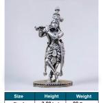 Shree Krishna Idol In Pure 925 Silver (3)