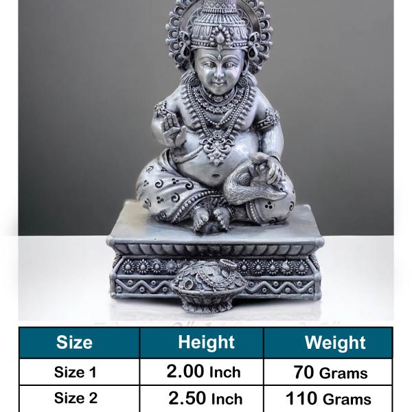 Lord Kuber Idol In Pure 925 Silver