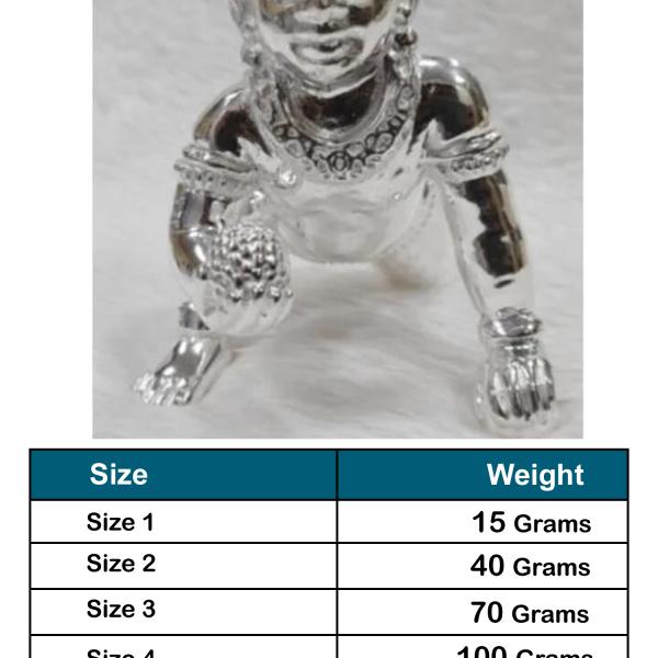 Laddu Gopal Idol In Pure 925 Silver (3)