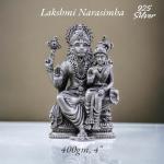 Laxmi Narasimha Idol In Pure 925 Silver