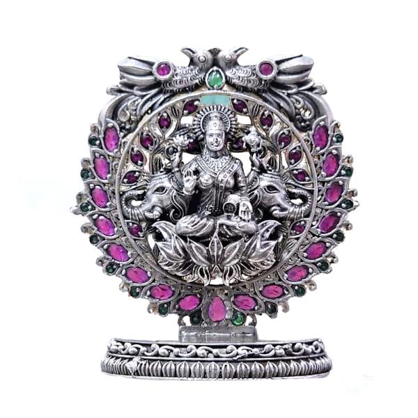 Goddess Laxmi Idol In Pure 925 Silver (1)