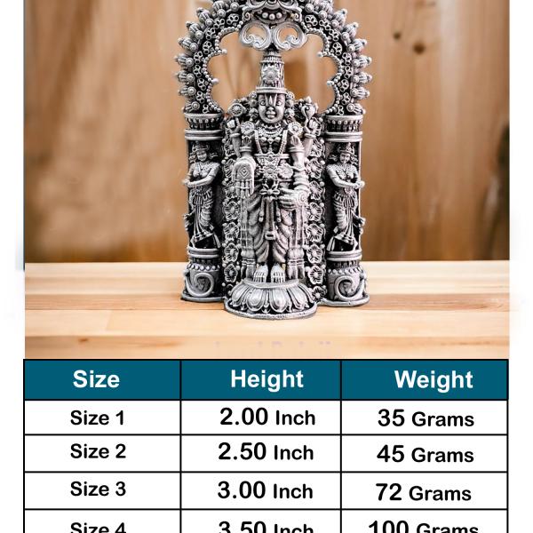 Balaji Idol In Pure 925 Silver (4)