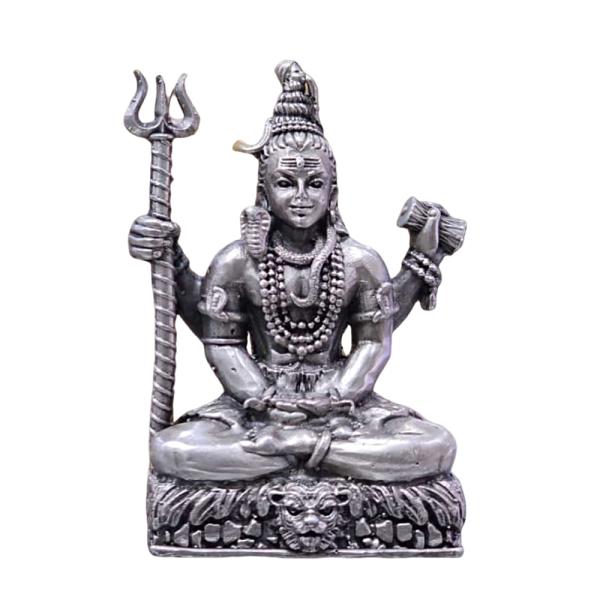 Lord Shiva Idol In Pure 925 Silver