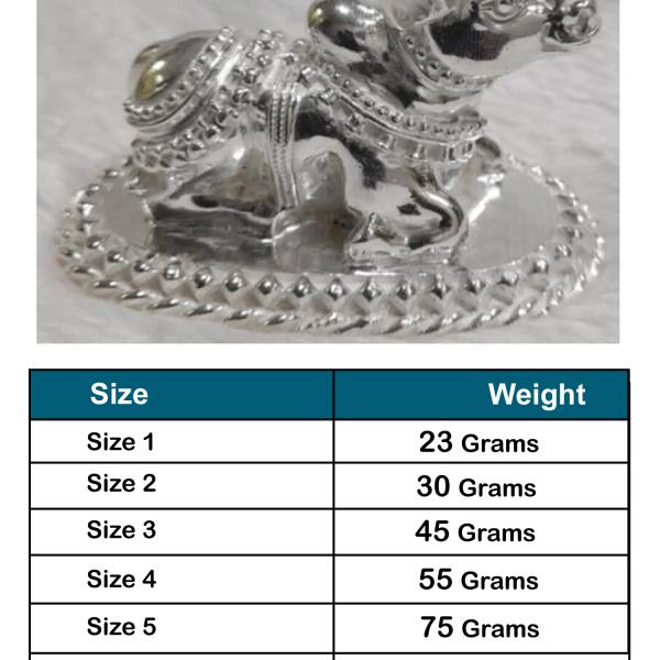 Nandi Bull In Pure 925 Silver (2)
