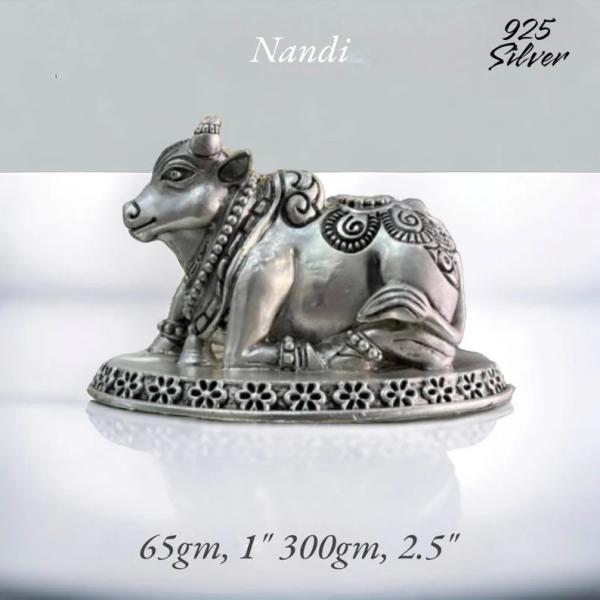Nandi Bull In Pure 925 Silver