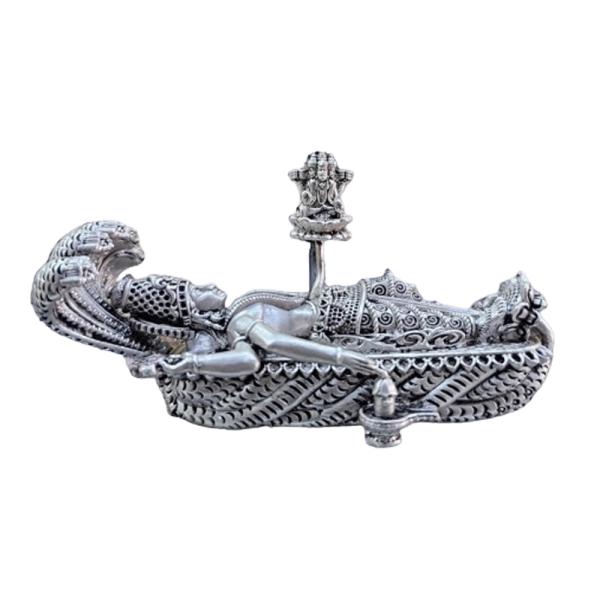 Lord Vishnu Padmanabham Idol In Pure 925 Silver