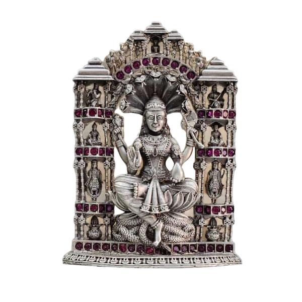 Goddess Padmavati Idol In Pure 925 Silver