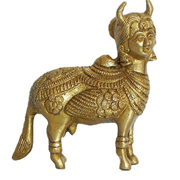 Kamdhenu In Brass