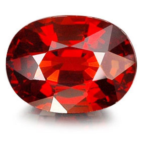 Natural Red Garnet Gemstone 4-5 Carats Oval