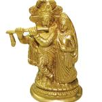 Radhe Krishna Idol In Brass